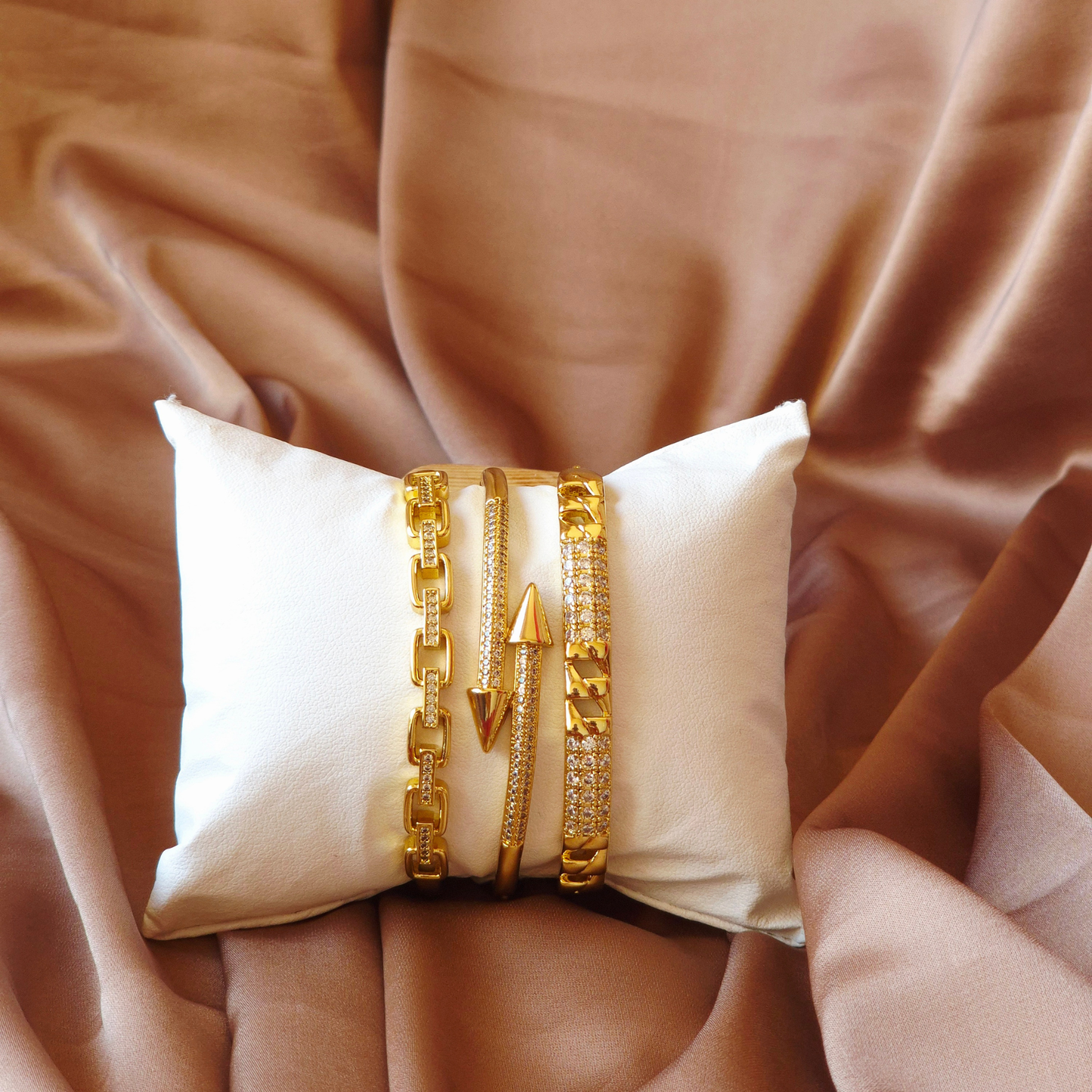 Trio de Bracelets Flèche d’Or