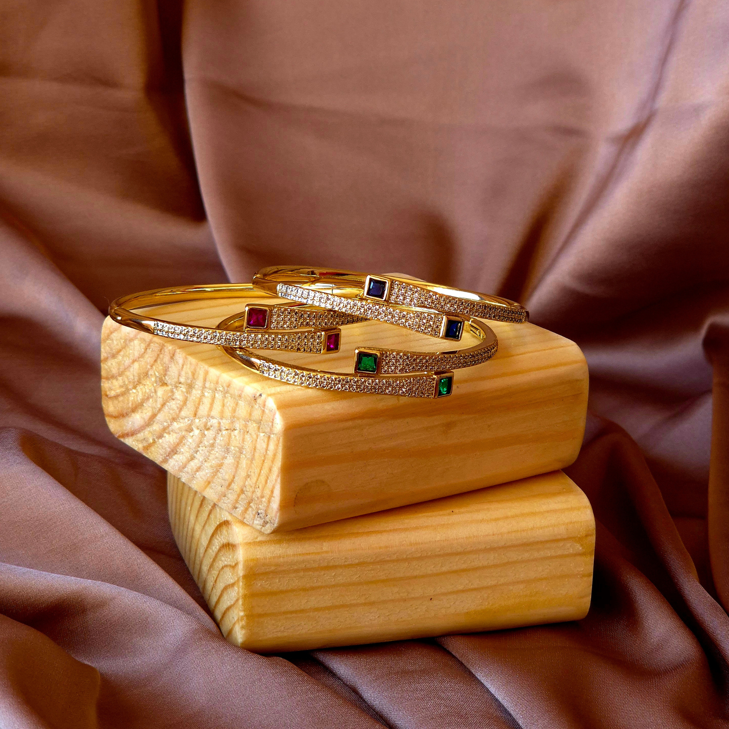 Trio de bracelets Arc Doré