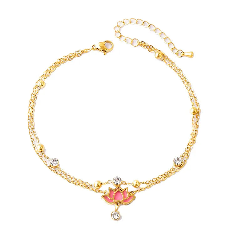 bracelet de cheville - Lumière de Lotus