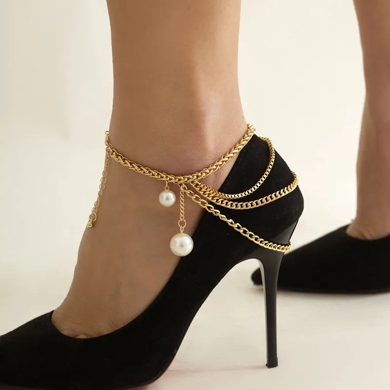bracelet de cheville - Heels Pearl Glam