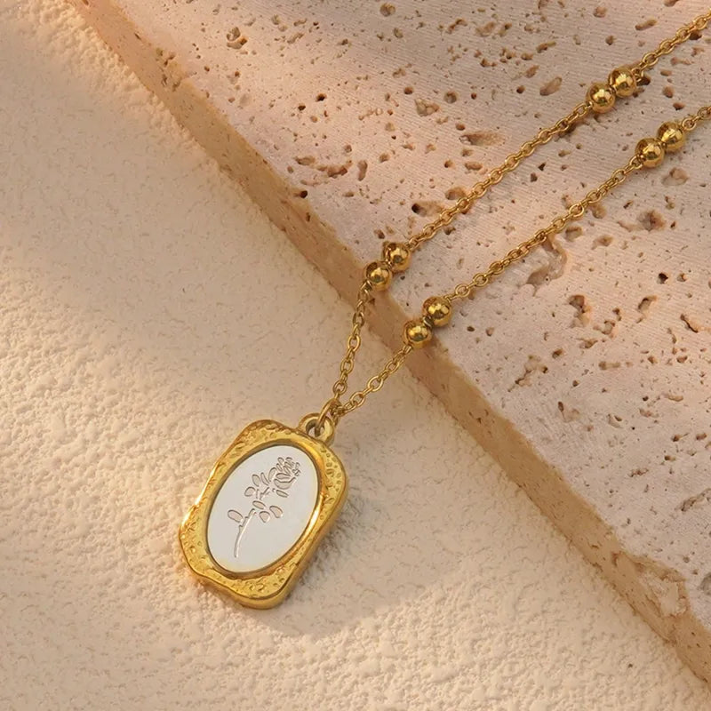 Collier - Tulipe argenter