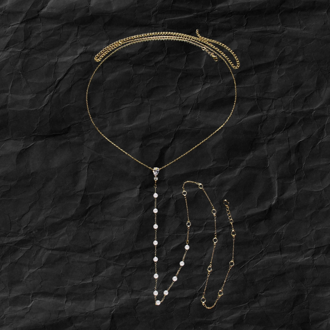 Chaine de Dos.-  Goutte D'or ou Argent