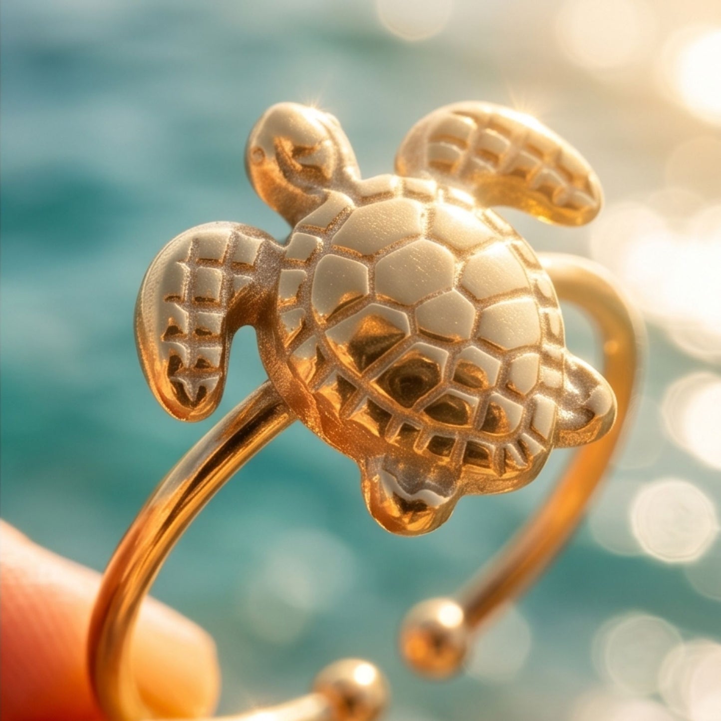 Bague d'orteil Tortue Marine Ajustable - Fairy Accessories