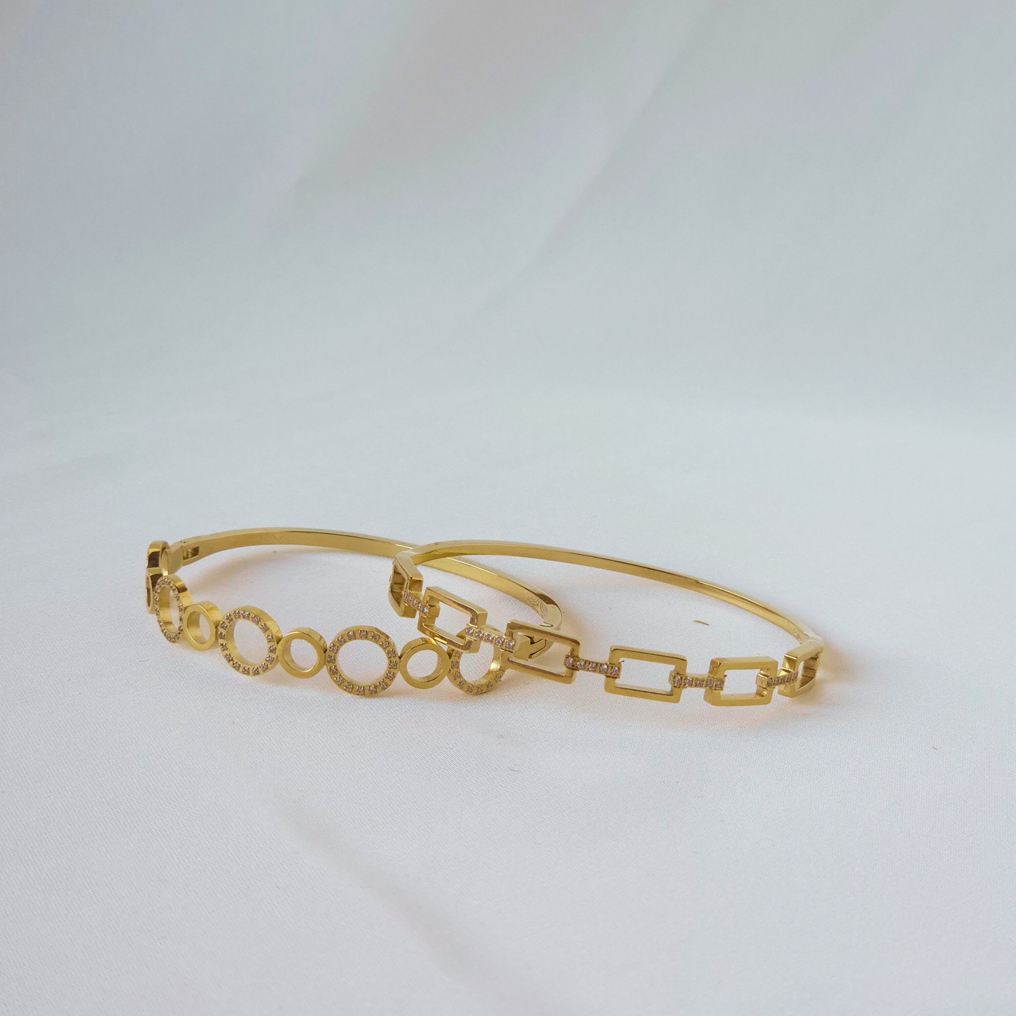 Duo de bracelets dorés Infinity - Fairy Accessories