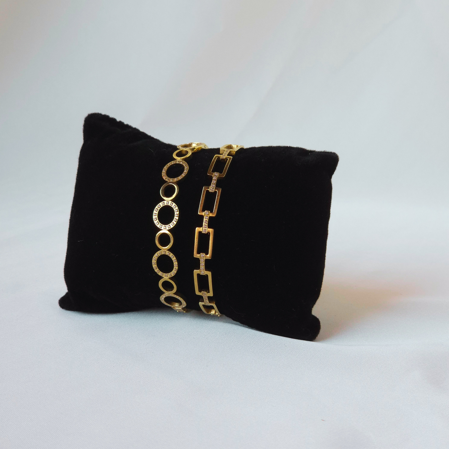 Duo de bracelets dorés Infinity - Fairy Accessories