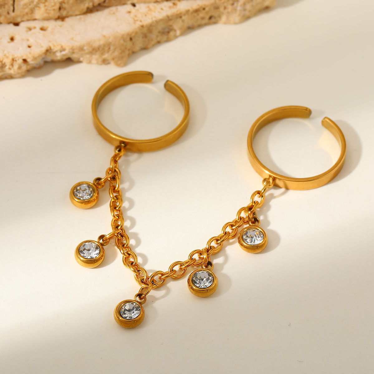 Bague Double Chaîne – Lioréa - Fairy Accessories
