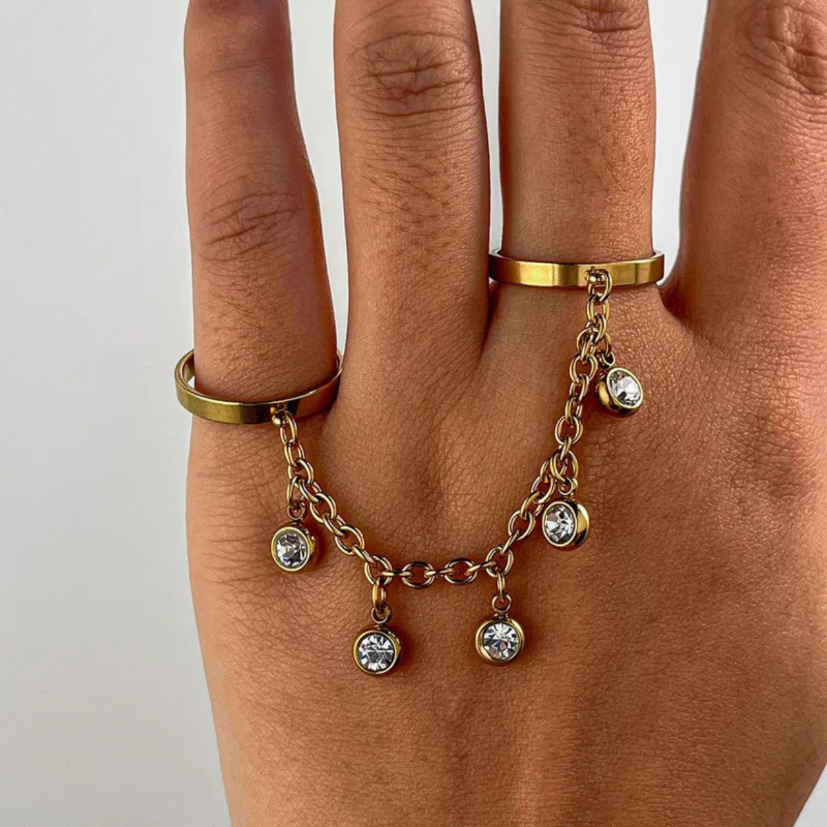 Bague Double Chaîne – Lioréa - Fairy Accessories
