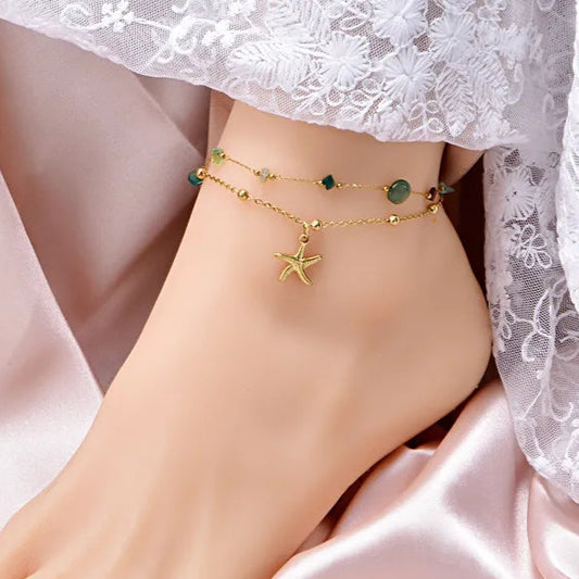 bracelet de cheville - Siréna Verde - Fairy Accessories