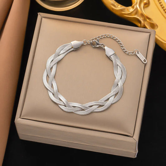 Bracelet - Tresse Argentée