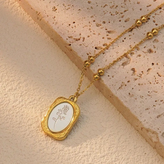 Collier - Tulipe argenter